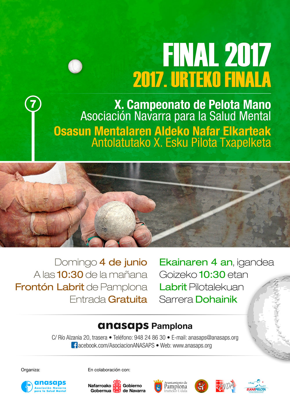 X Campeonato de Pelota Mano (organizado por Anasaps)
